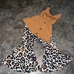 Size 2T Girls Bell Bottom Outfit
